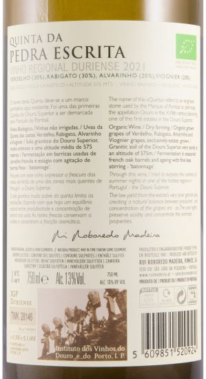 2021 Quinta da Pedra Escrita biológico branco