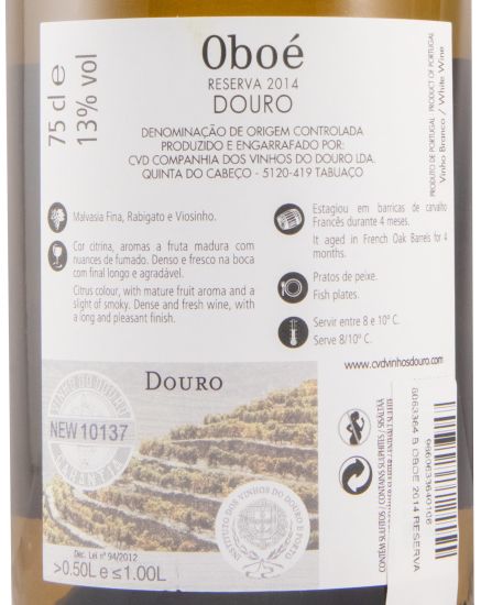 2014 Oboé Reserva white