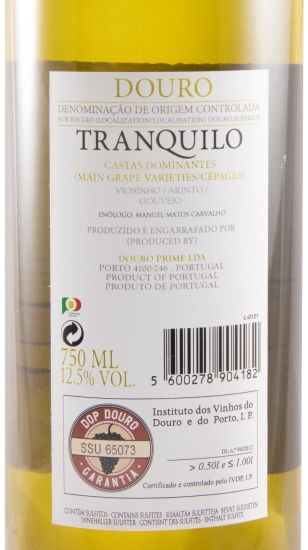 2020 Tranquilo white (damaged label)