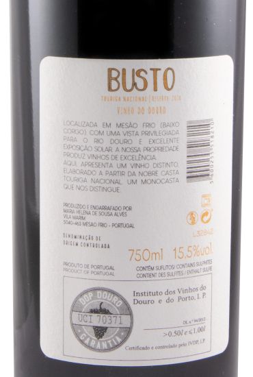 2018 Busto Touriga Nacional Reserva red