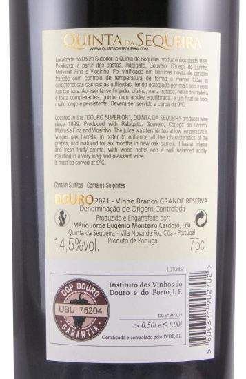 2021 Quinta da Sequeira Grande Reserva white