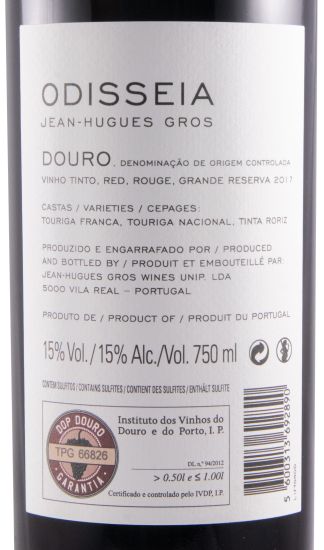 2017 Odisseia Grande Reserva tinto