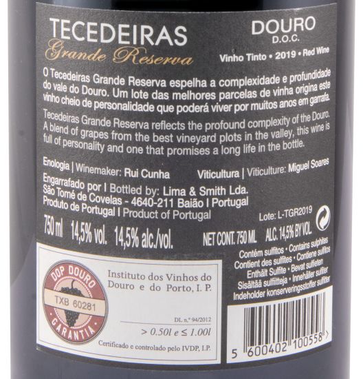 2019 Tecedeiras Grande Reserva red