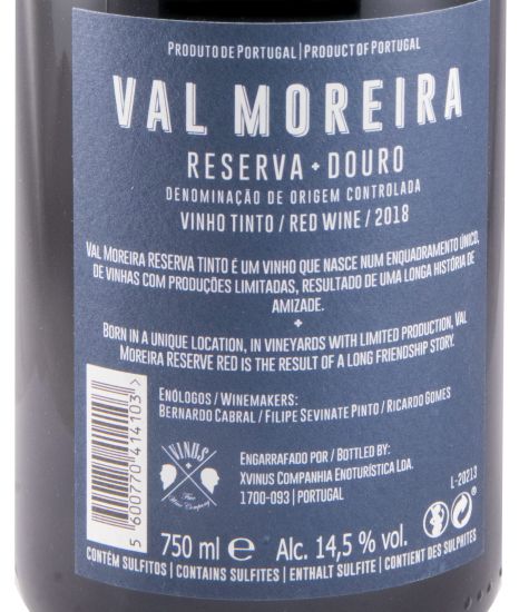 2018 Val Moreira Reserva red