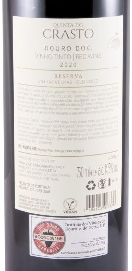2020 Quinta do Crasto Vinhas Velhas Reserva red