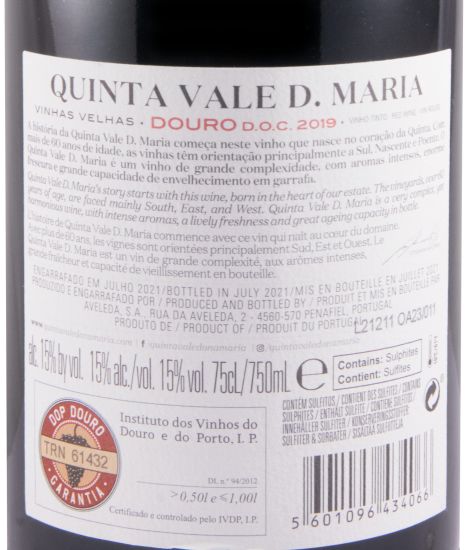 2019 Quinta Vale D. Maria Vinhas Velhas tinto