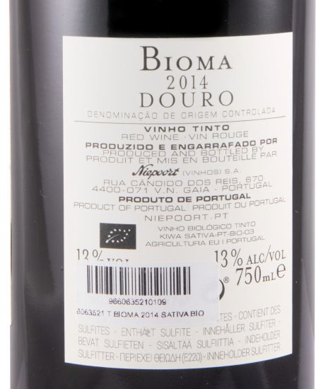2014 Niepoort Bioma biológico tinto