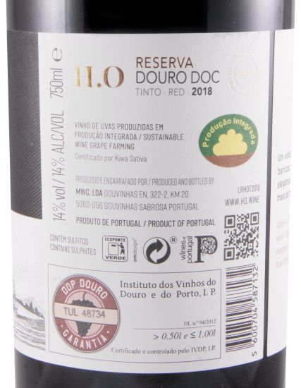 2018 Horta Osório H.O Reserva tinto