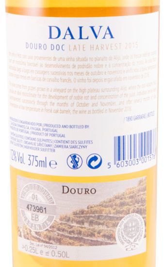 2015 Dalva Late Harvest white 37.5cl