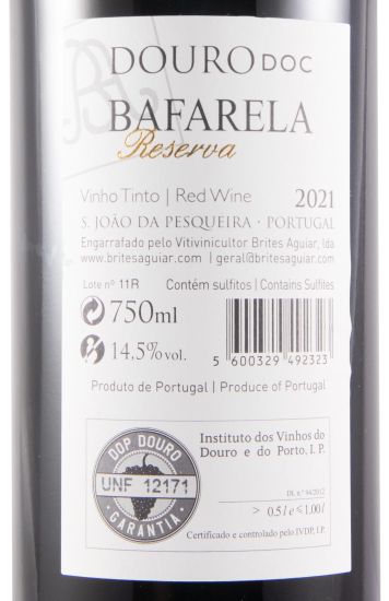 2021 Bafarela Reserva tinto
