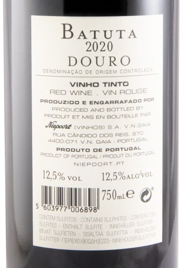2020 Niepoort Batuta tinto