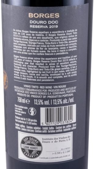 2019 Borges Reserva Douro tinto