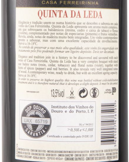 2019 Casa Ferreirinha Quinta da Leda tinto