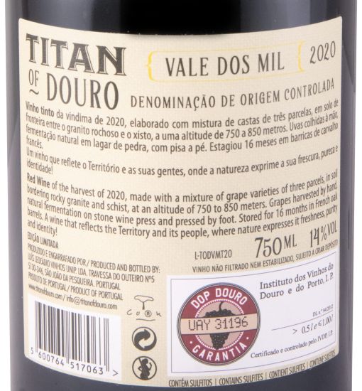 2020 Titan of Douro Vale dos Mil tinto