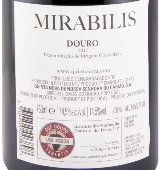 2021 Quinta Nova Mirabilis red