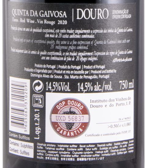 2020 Quinta da Gaivosa tinto