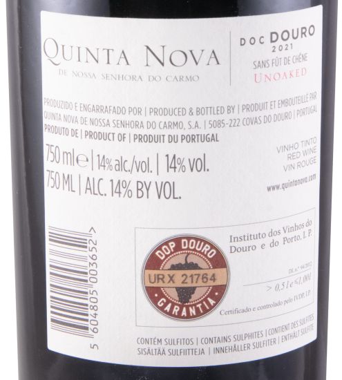 2021 Quinta Nova Unoaked red