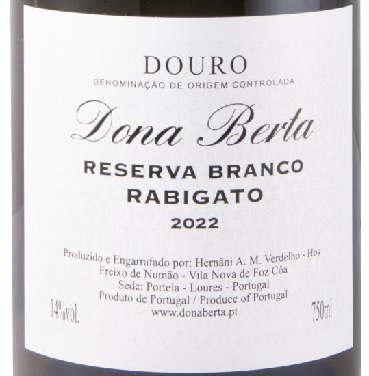 2022 Dona Berta Rabigato Reserva branco