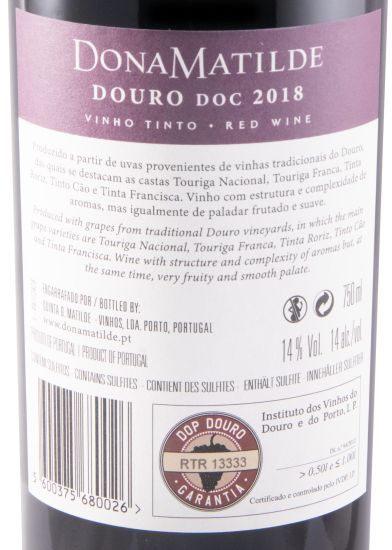 2018 Dona Matilde red