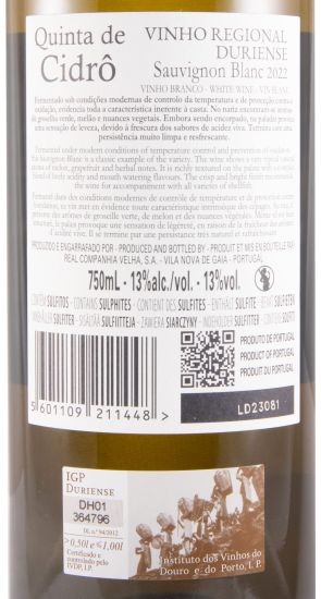 2022 Quinta de Cidrô Sauvignon Blanc branco