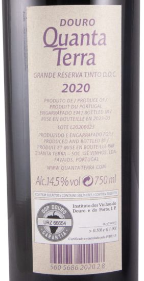 2020 Quanta Terra Grande Reserva tinto