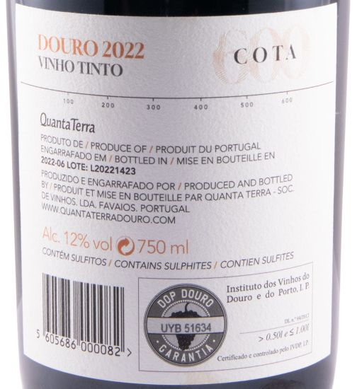 2022 Quanta Terra Cota 600 tinto (rótulo danificado)