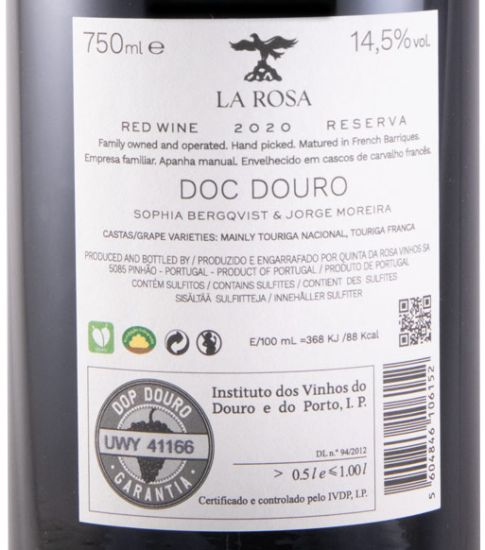 2020 La Rosa Reserva tinto
