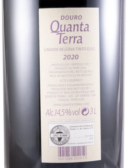 2020 Quanta Terra Grande Reserva tinto 3L