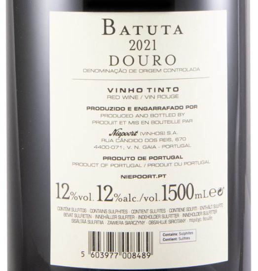 2021 Niepoort Batuta tinto 1,5L
