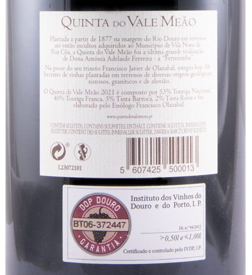 2021 Quinta do Vale Meão tinto