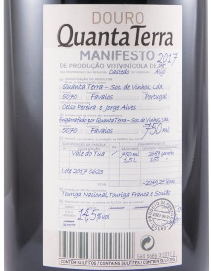 2017 Quanta Terra Manifesto tinto