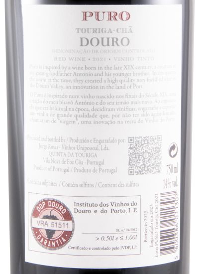 2021 Quinta da Touriga-Chã Puro tinto