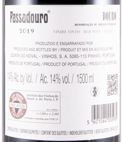 2019 Quinta do Passadouro red 1.5L