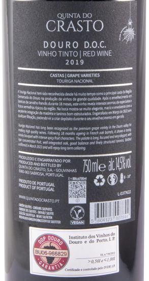 2019 Quinta do Crasto Touriga Nacional tinto