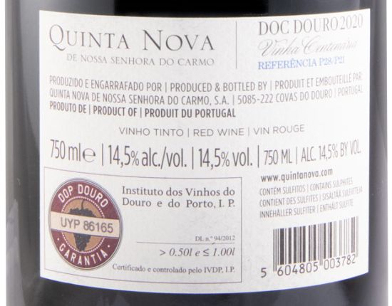 2020 Quinta Nova Vinha Centenária Referência P28/P21 red