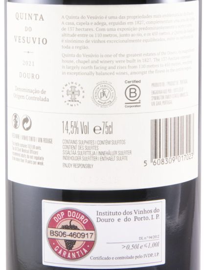 2021 Quinta do Vesuvio red