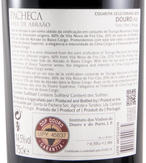 2019 Pacheca Vale de Abraão Colheita Selecionada tinto