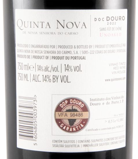 2022 Quinta Nova Unoaked tinto