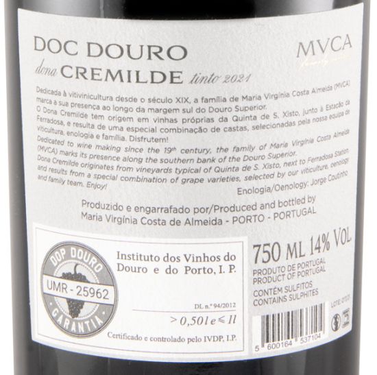 2021 Dona Cremilde red