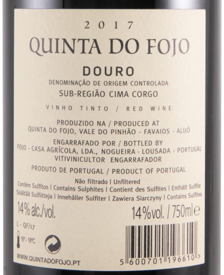 2017 Quinta do Fojo red
