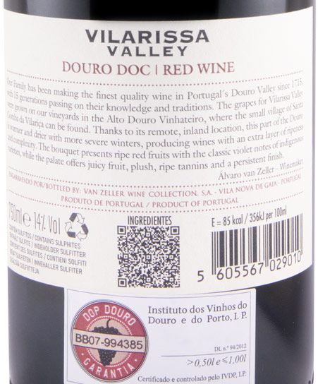 2021 Vilarissa Valley red