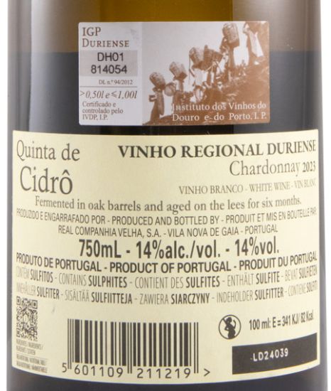 2023 Quinta de Cidrô Chardonnay branco