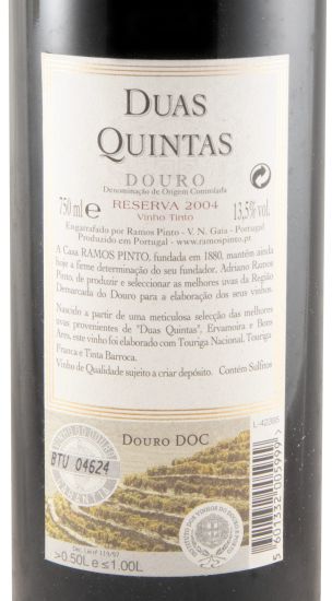 2004 Duas Quintas Reserva red