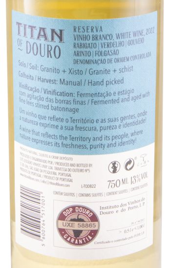 2022 Titan of Douro Reserva branco