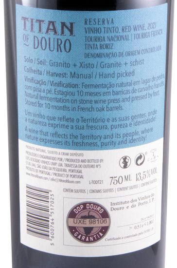 2021 Titan of Douro Reserva tinto