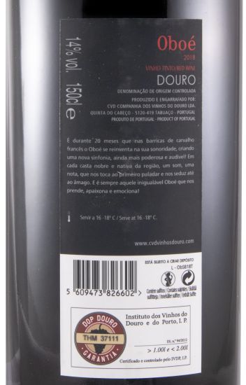 2018 Oboé Som de Barrica tinto 1,5L