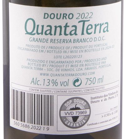 2022 Quanta Terra Grande Reserva white (damaged label)
