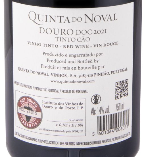 2021 Quinta do Noval Tinto Cão red