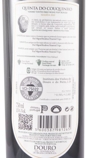 2020 Quinta do Couquinho Unius Reserva tinto