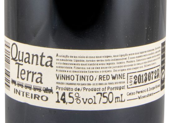 Conjunto Quanta Terra: 2013 Inteiro & 2017 Manifesto & 2016 Gold tinto (3x75cl)